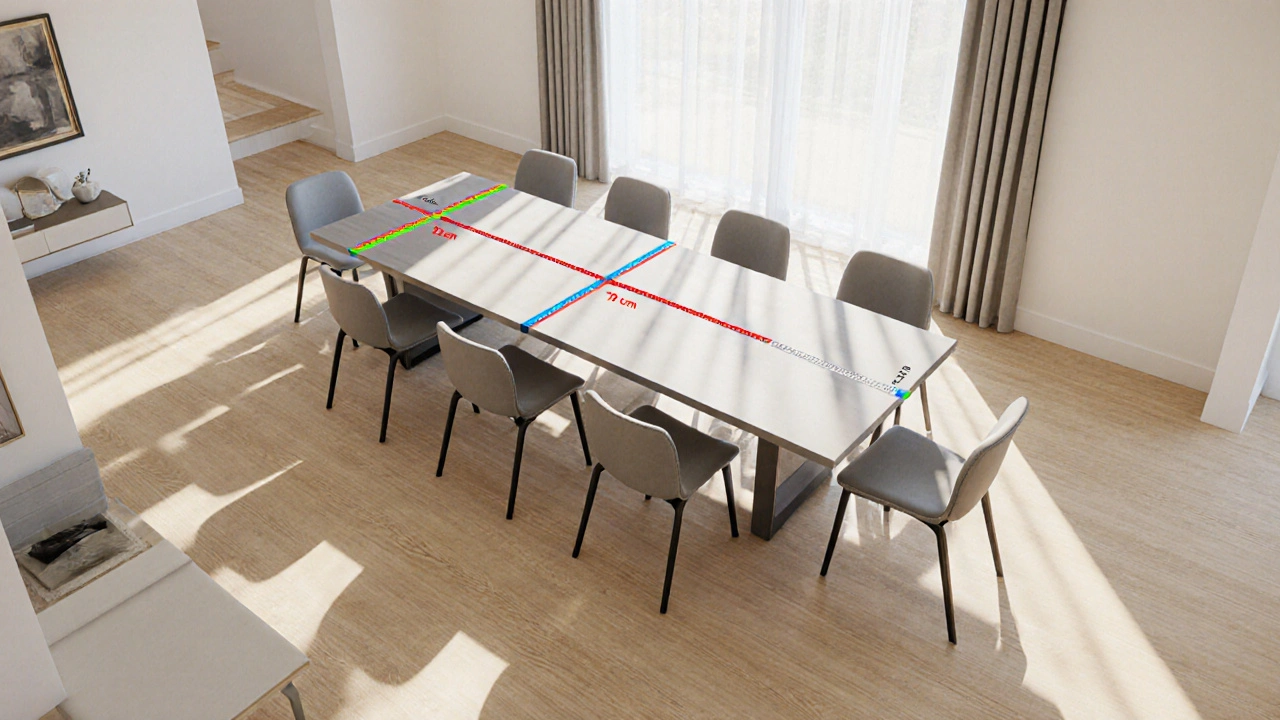 Optimale Länge für einen Esstisch für 12 Personen - Maße & Tipps