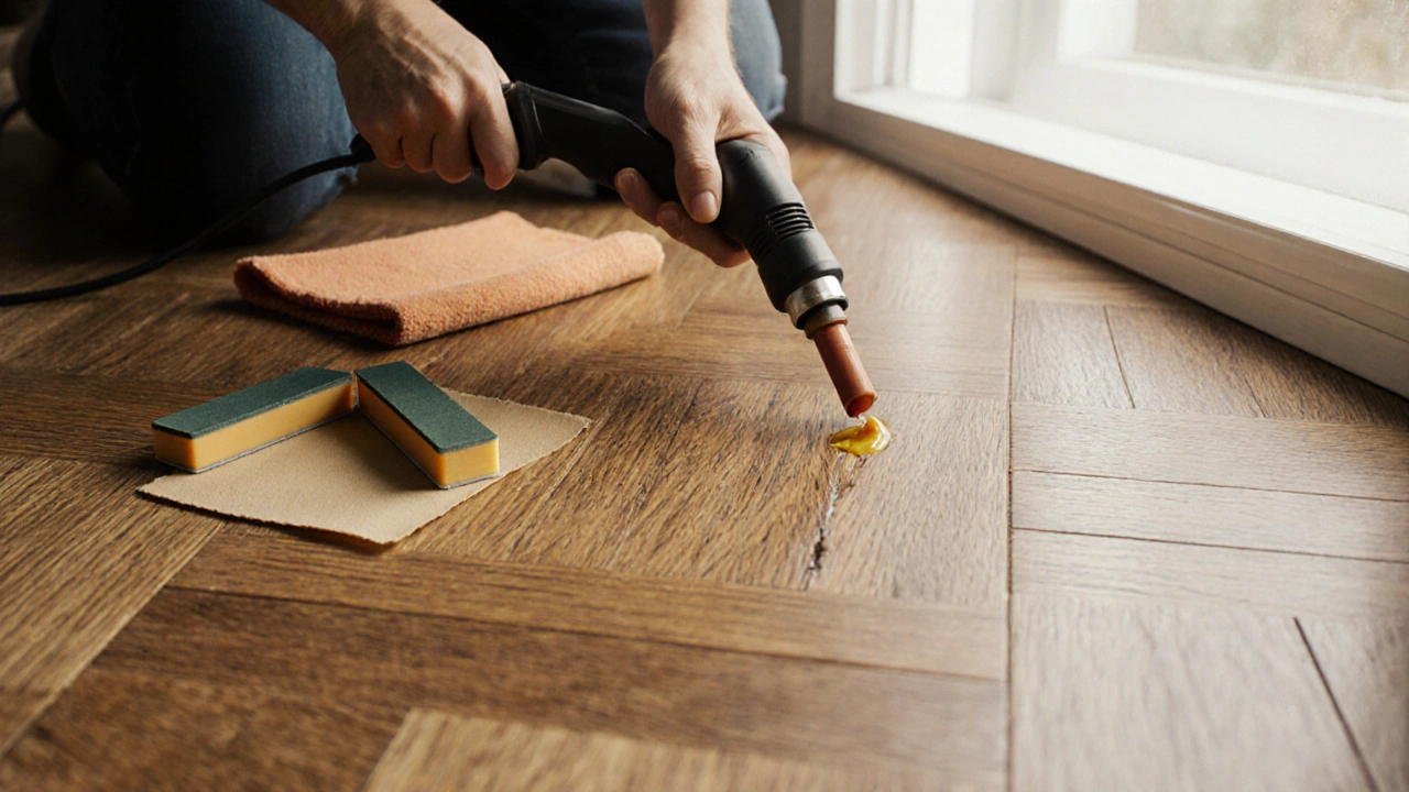 Bodenreparaturen im Alltag: Kratzer, Dellen und Flecken selbst beheben