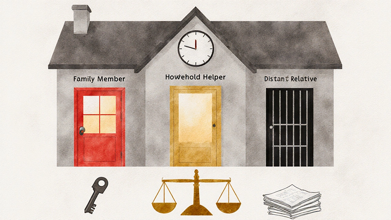 Symbolisches Bild mit drei Türen, nur zwei davon für gültige Eigenbedarfsfälle leuchten.
