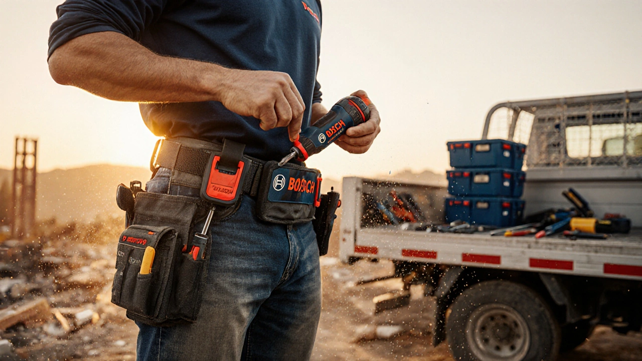 Werkzeuggürtel und Aufbewahrung: So schaffst du Ordnung auf der Baustelle