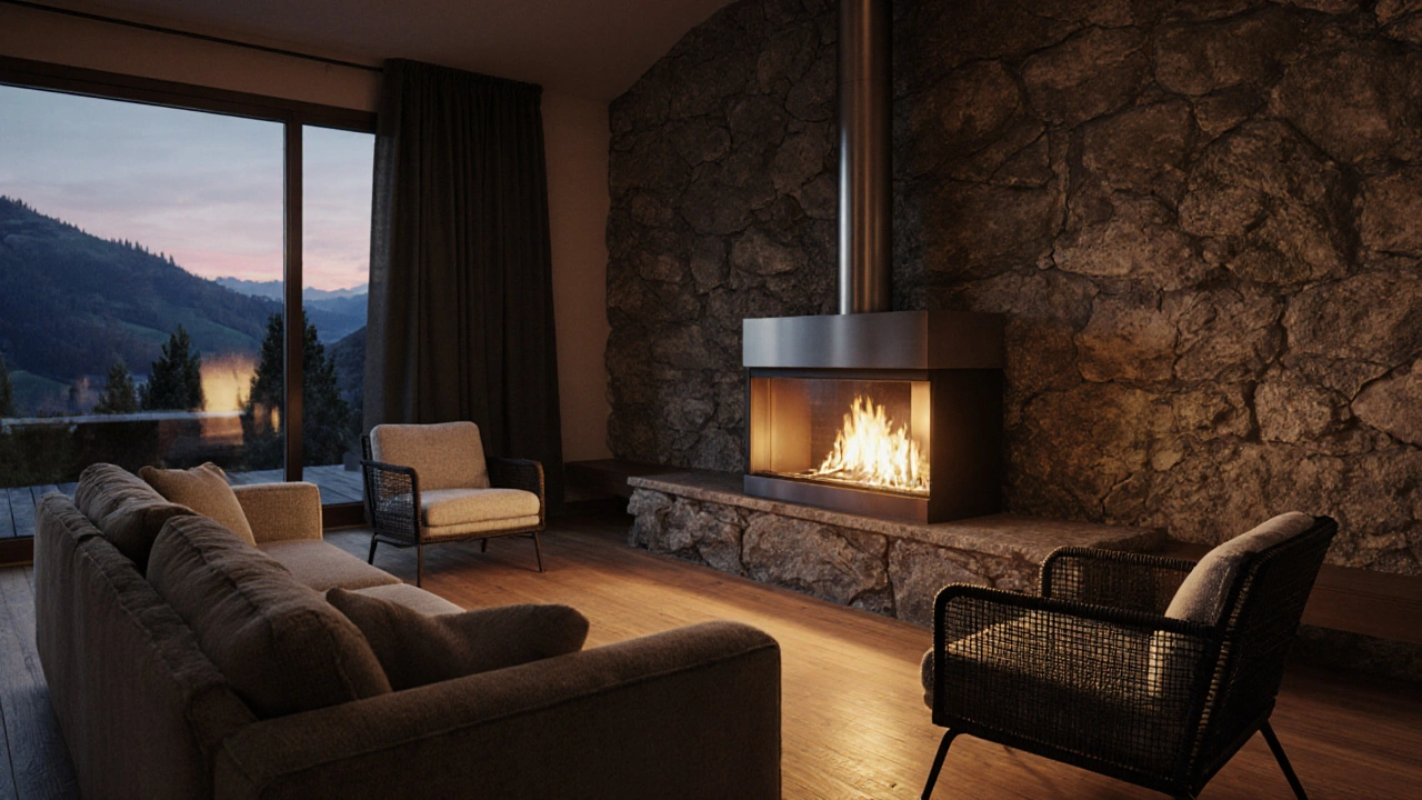 Wohnzimmer mit Kamin planen: Sitzordnung, TV-Position und Sicherheitsabstand