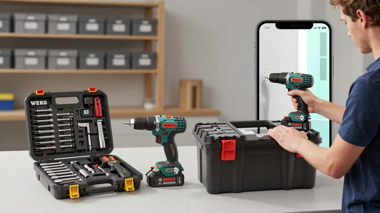 Ein Einsteiger-Werkzeugset entwickelt sich zu einem modularen System mit Akkugeräten und AR-Anleitung.