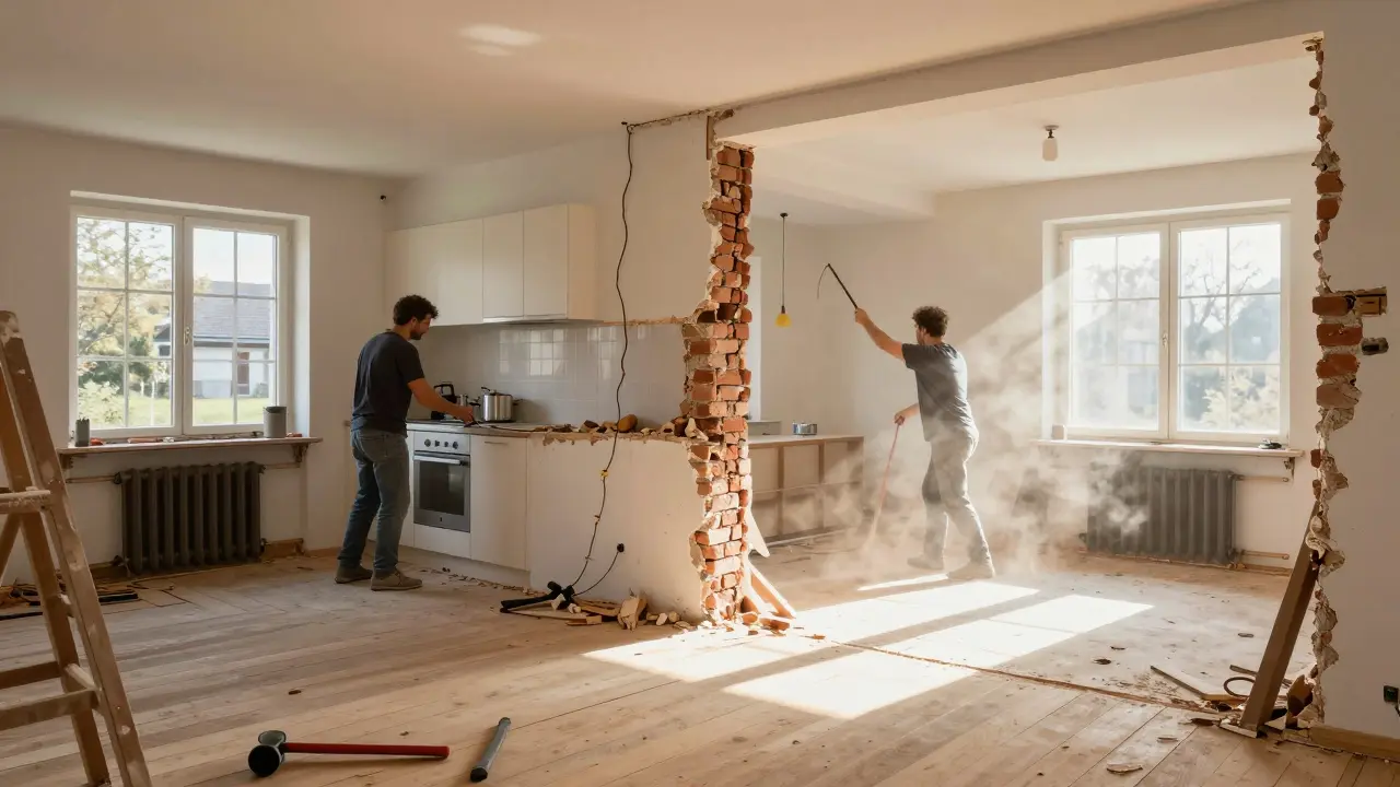 Großzügiger Umbau im Einfamilienhaus: Wände entfernen und Grundriss neu gestalten