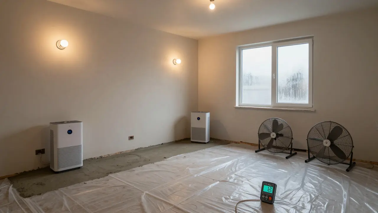 Baustellenfeuchte nach Renovierung: Wie lange muss wirklich trocknen?