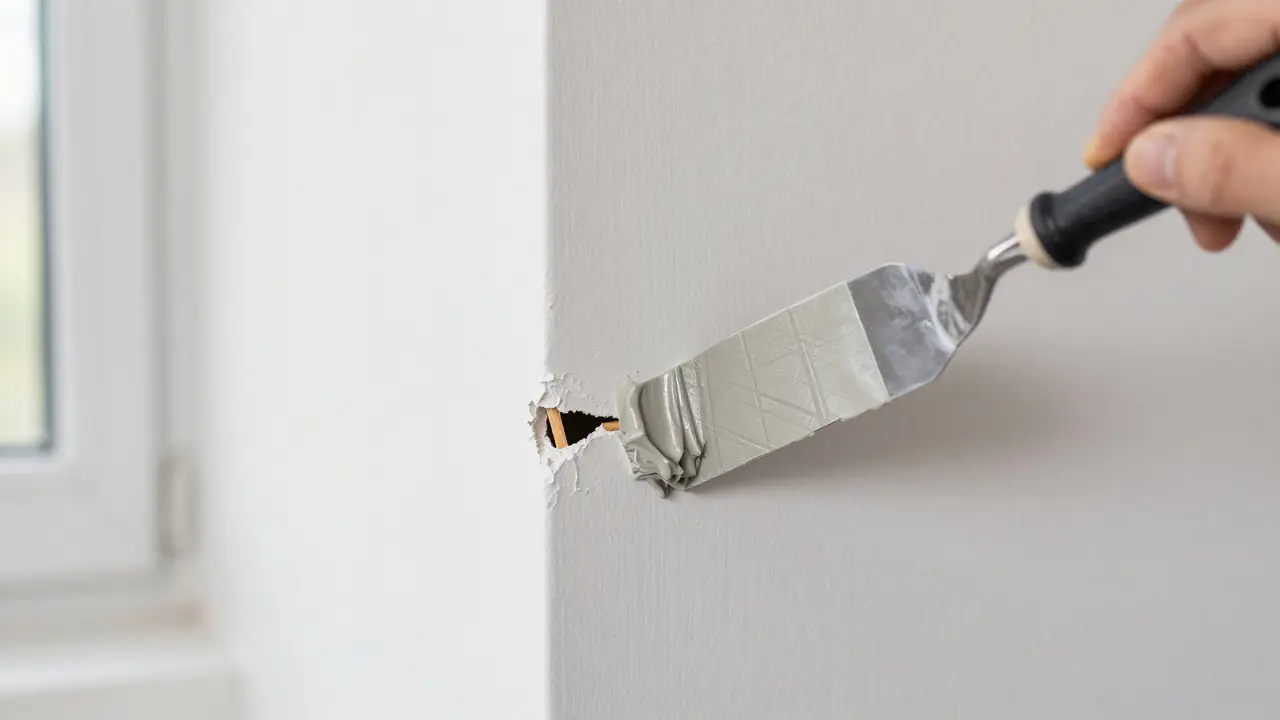 Loch in der Wand reparieren: Gipskarton- und Mauerwerk-Lösungen
