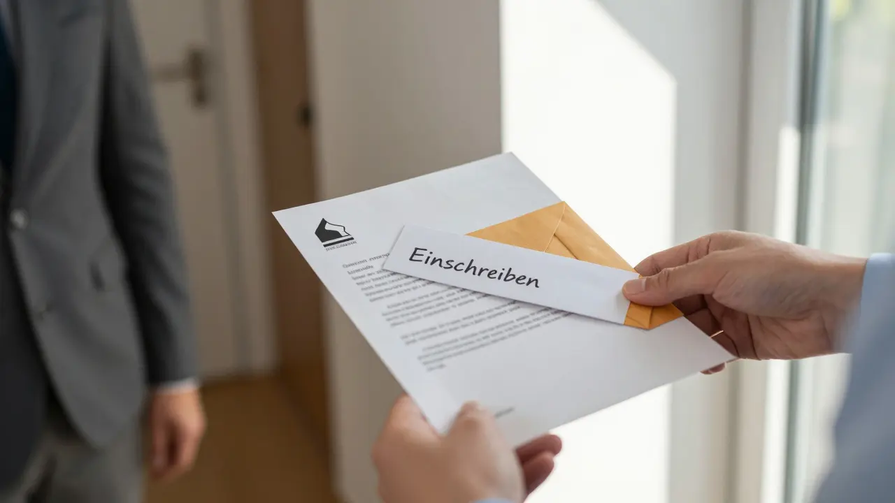 Übergabe eines Einschreibens als Kündigungsschreiben
